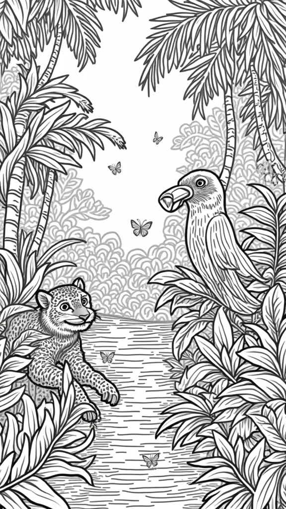 amazon coloring pages